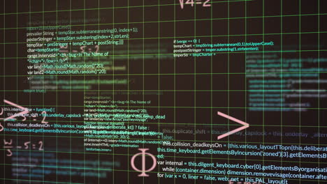 animation of data processing over mathematical formulae