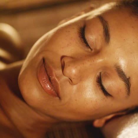 woman relaxing in a spa situation