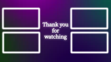 simple gradation end card ending screen motion graphics