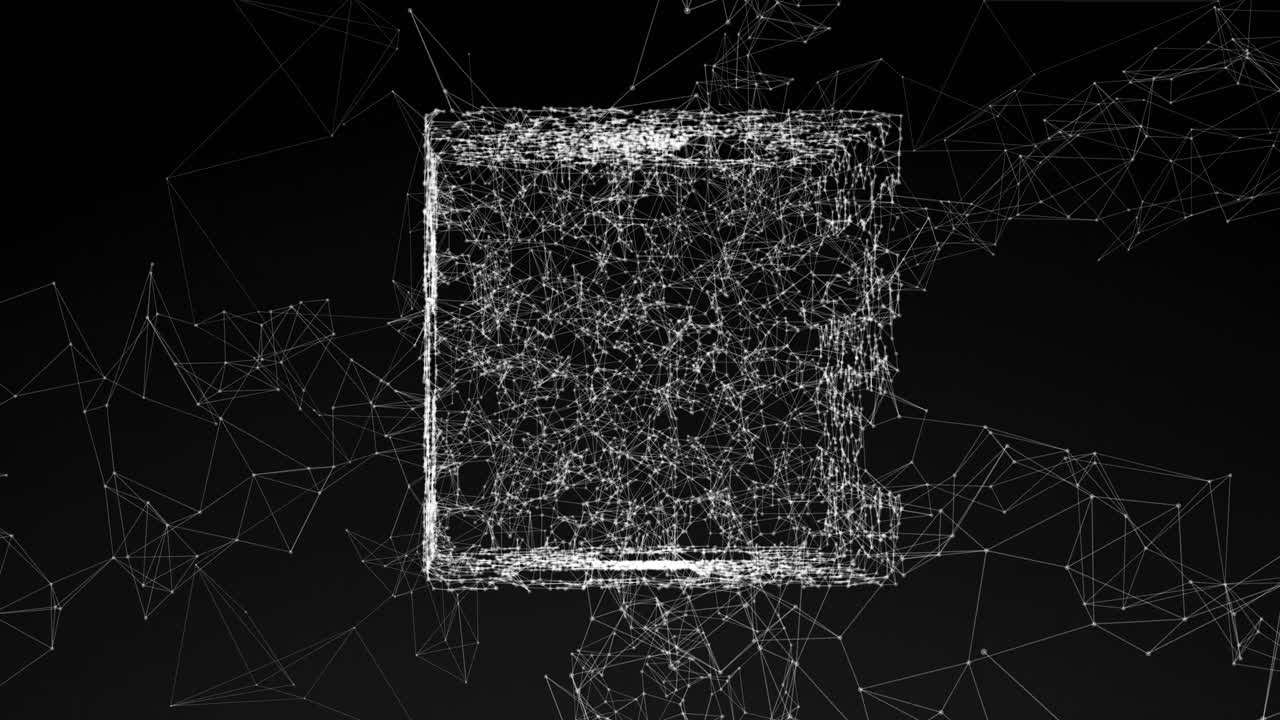 model of 3D figure, abstract geometric composition