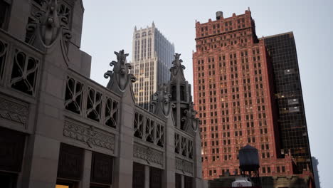 new york business center downtown buildings view