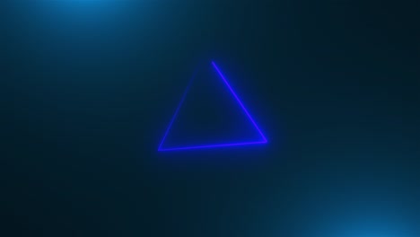 many neon triangles in space, abstract computer generated backdrop, 3d render