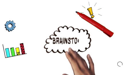 Hand-drawing-brainstorm-with-doodles