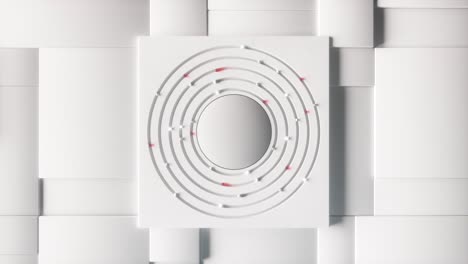 Abstract White Geometric Design