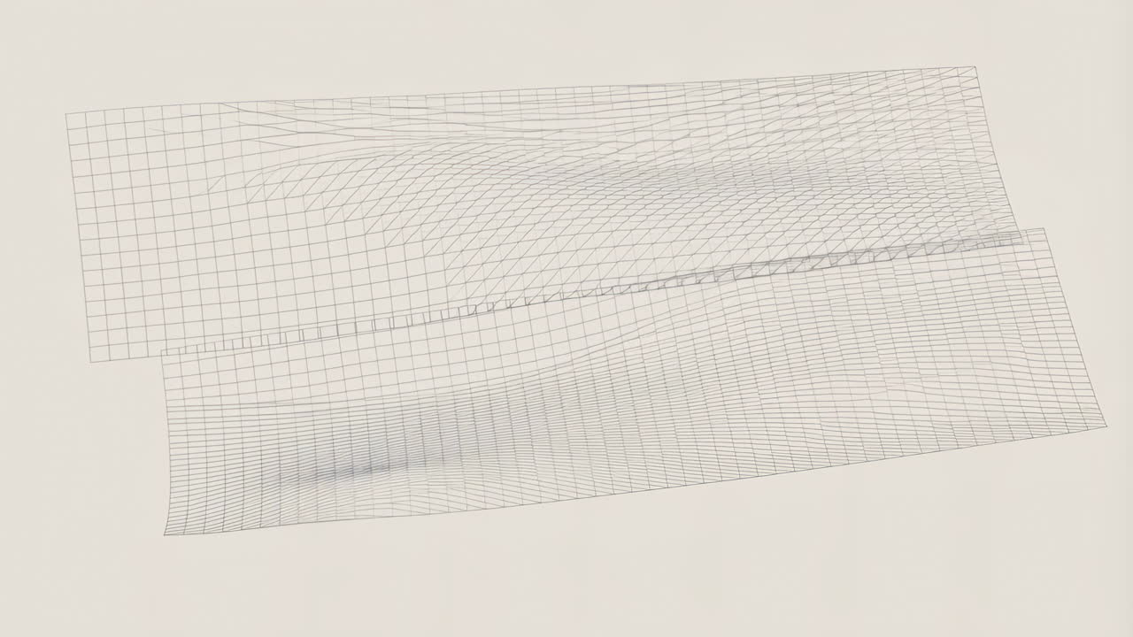 Abstract 3D Wireframe Grid Background