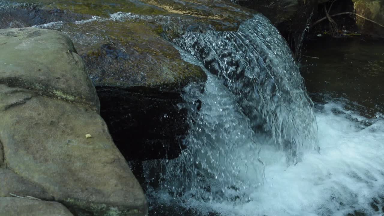 Peaceful waterfall in Kbal Chhay, Sihanoukville captures nature's calm