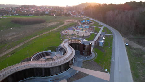 Graduation-tower-of-Lidzbark-Warminski,-Poland