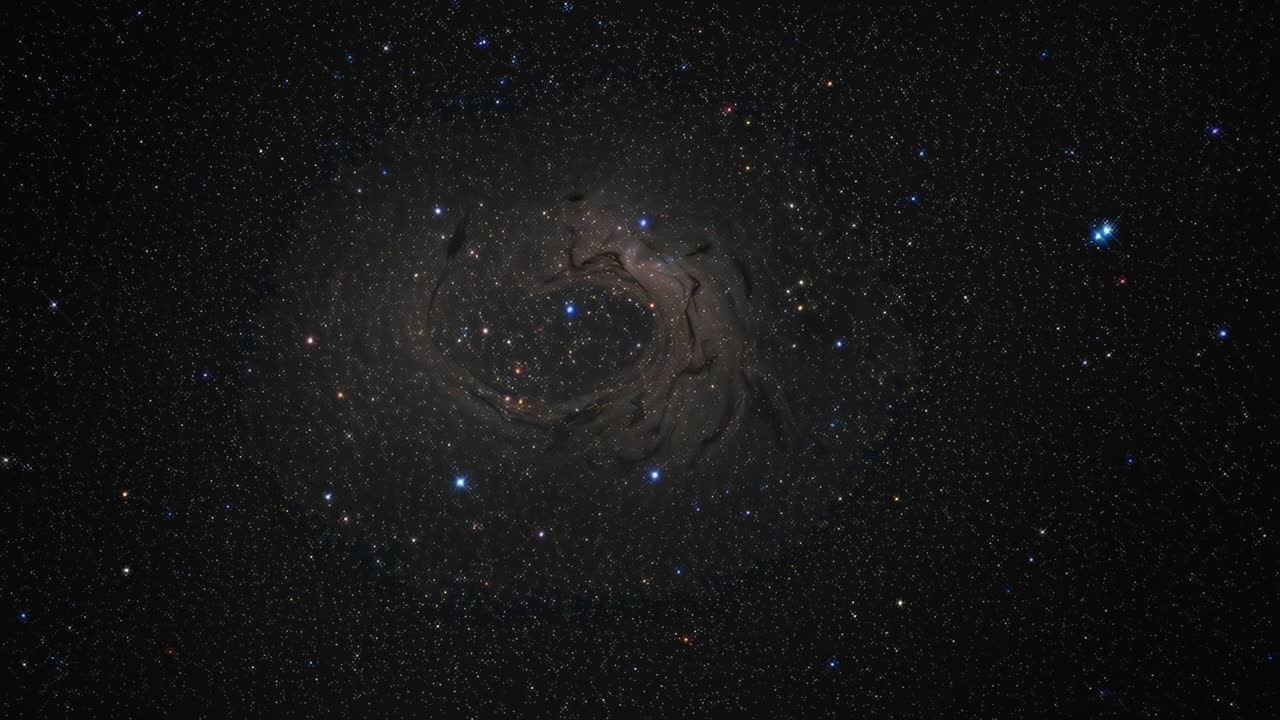 Timelapse-kameraoptagelse af mørk, central nebula, der driver om natten for sporing med stjerne