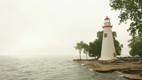 marblehead lighthouse aerial 4k day