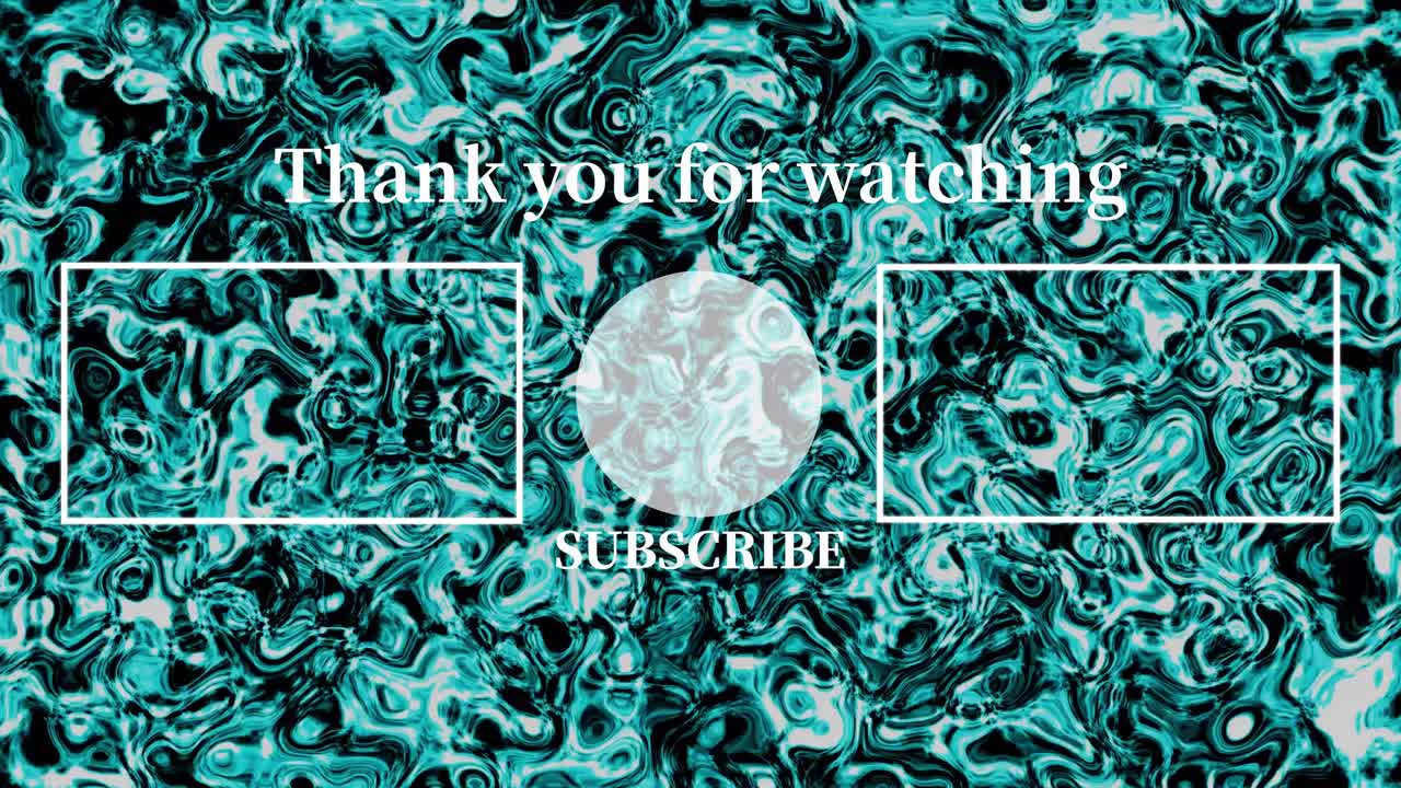 액체 금속 이동 엔드 카드 엔딩 스크린 모션 그래픽