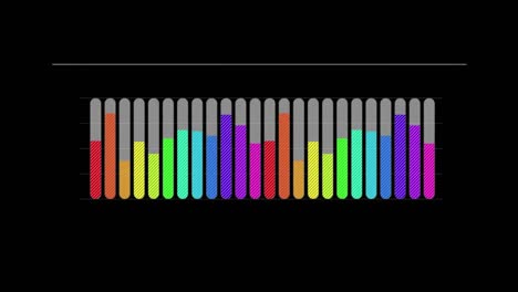 Regenbogenfarbenes-Balkendiagramm