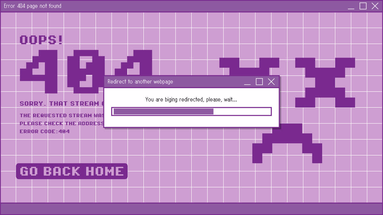 404 오류 페이지 - 픽셀 아트 스타일