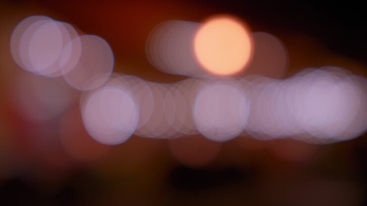 Blurred city night life bokeh