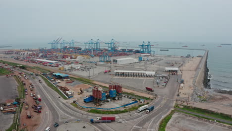 import and export cargo port where is a part of shipping dock