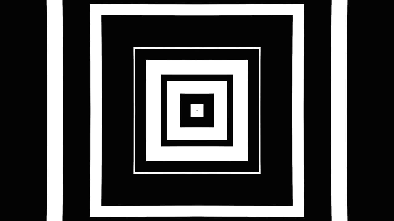 cuadros cuadrados en blanco y negro en animación de bucle sin costuras. fondo de movimiento. animación de video de bucle 4k sin costuras