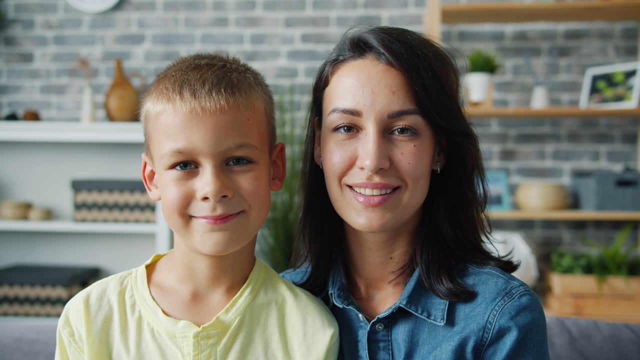 retrato de madre e hijo
