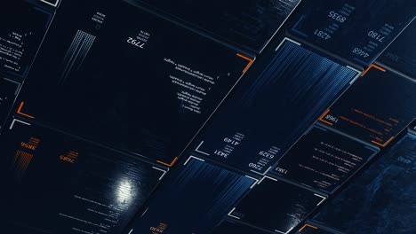 visualización de la interfaz digital futurista