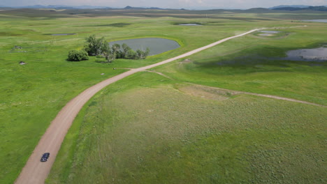 car travels beautiful montana countryside backroads