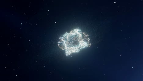 glowing cosmic anomaly in deep space