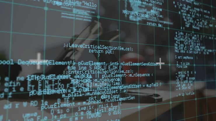 Animation af databehandling over værksted