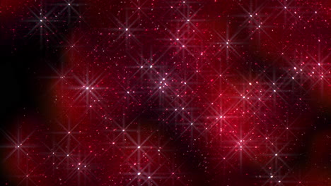 mesmerizing night sky red and black background with shimmering white stars