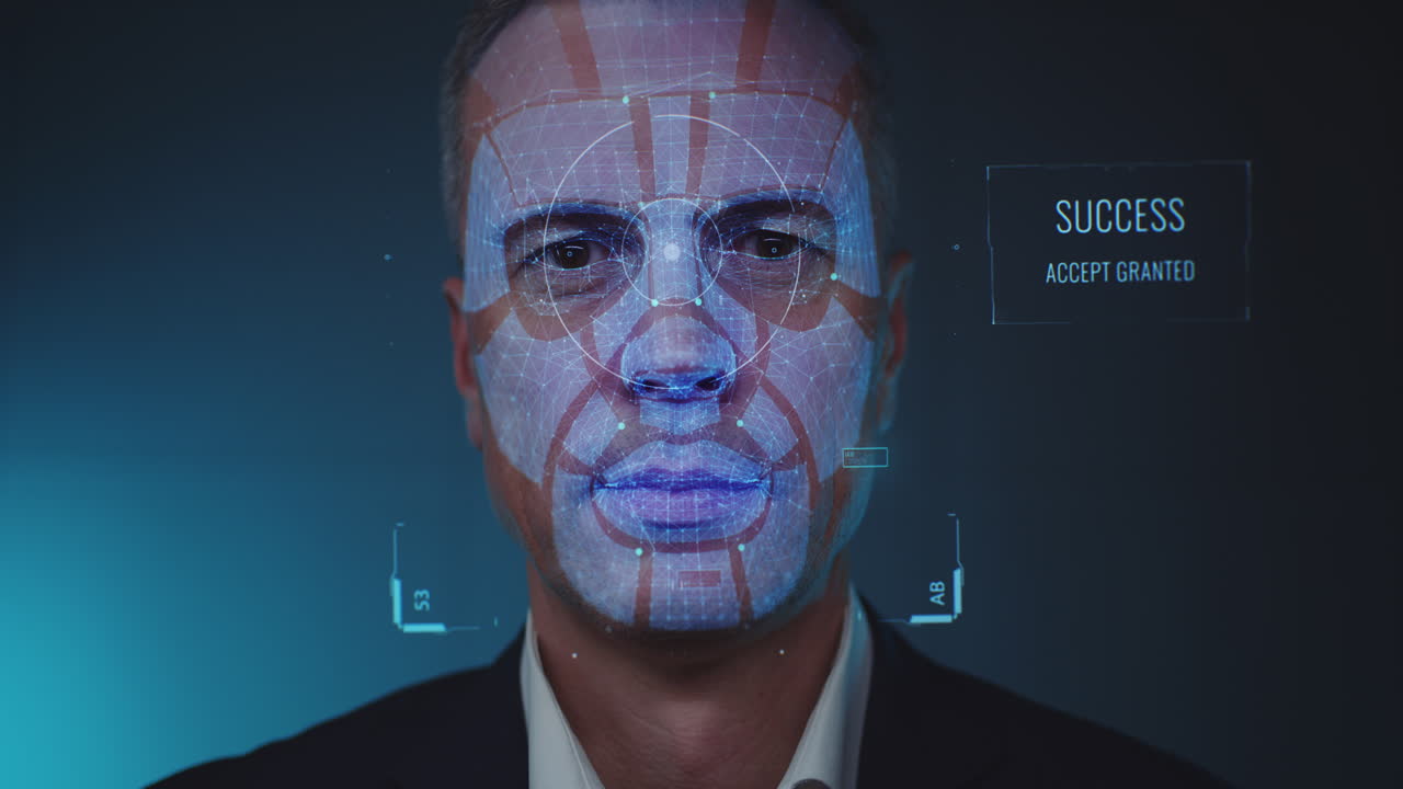 Facial Recognition Technology and Businessman