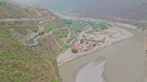footage showcases a flowing river, hillside resorts, and lush mountain views along the banepa–bardibas route, reflecting the natural beauty and growing tourism potential of central nepal.