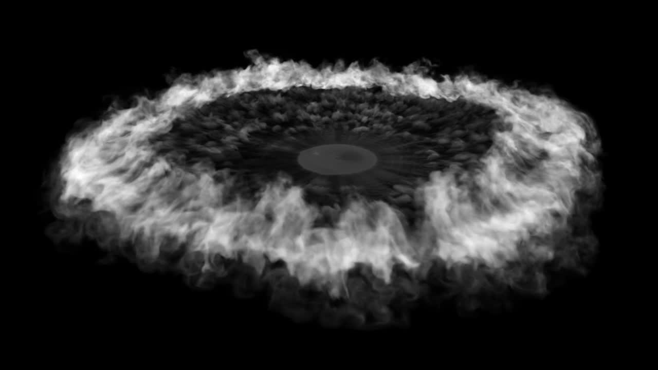 색 연기 충격파