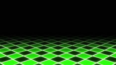 animation: flying over a dynamic, neon-lit checkered floor with pulsating electrifying pink hues, evoking a retro-futuristic 1980s vaporwave ambiance