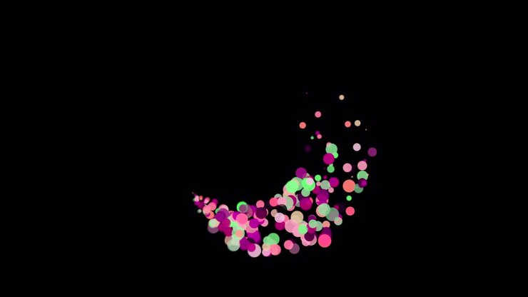 Abstract Colorful Particle Explosion
