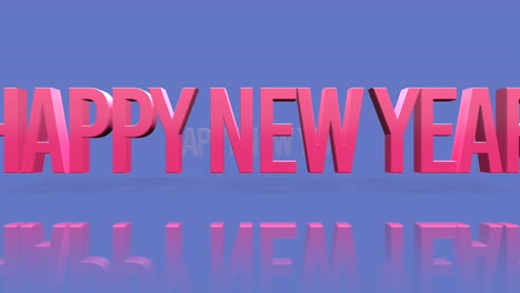 Rolling-Happy-New-Year-text-on-purple-gradient
