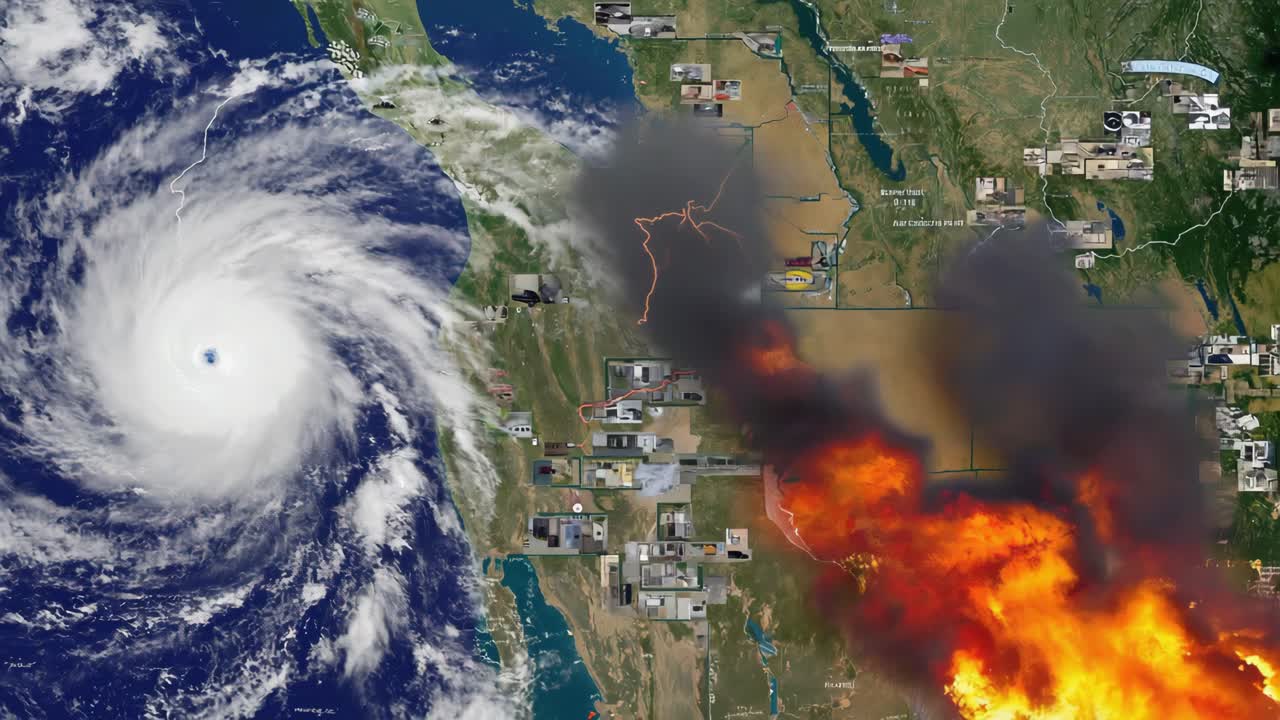 Hurricane and Fire Disaster Simulation