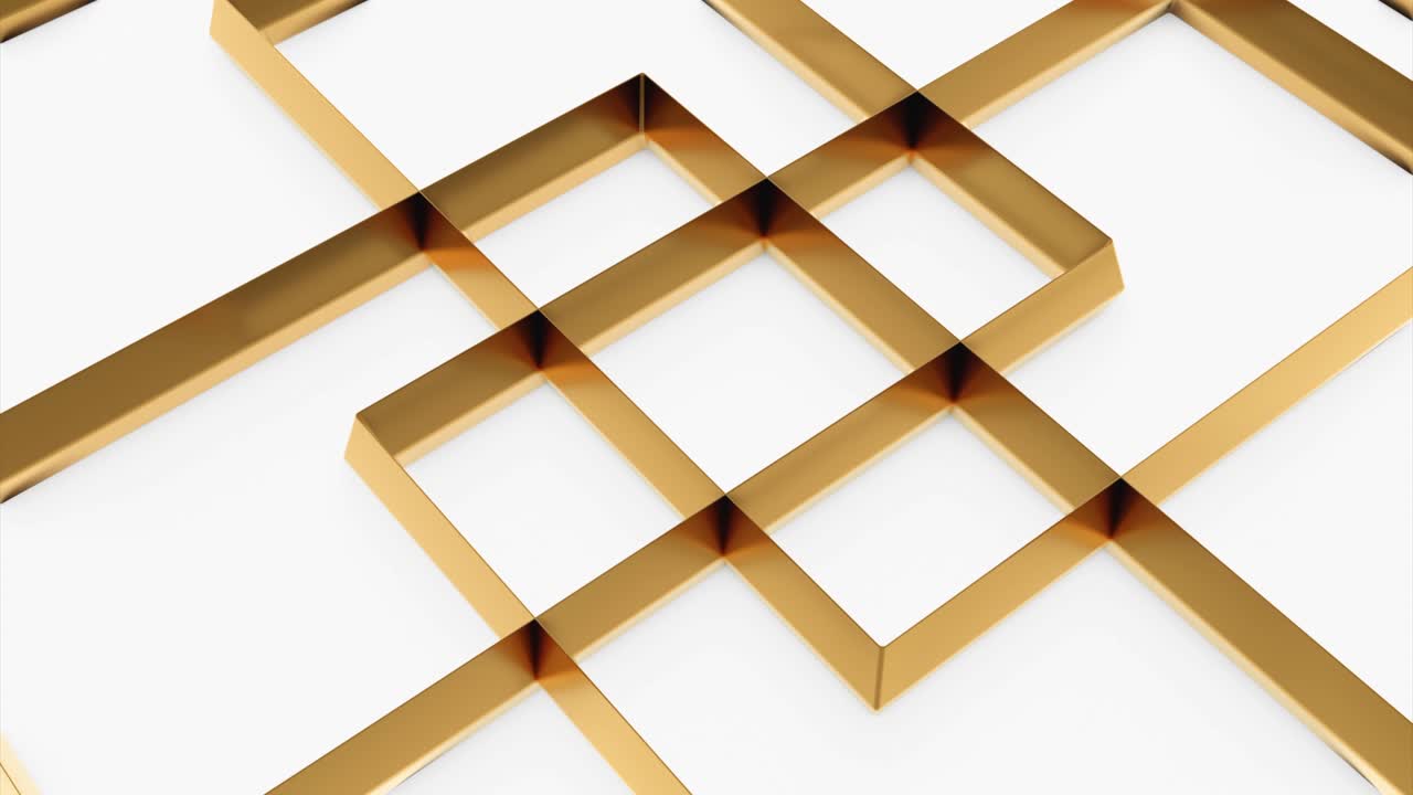 Abstract Geometric Gold Pattern