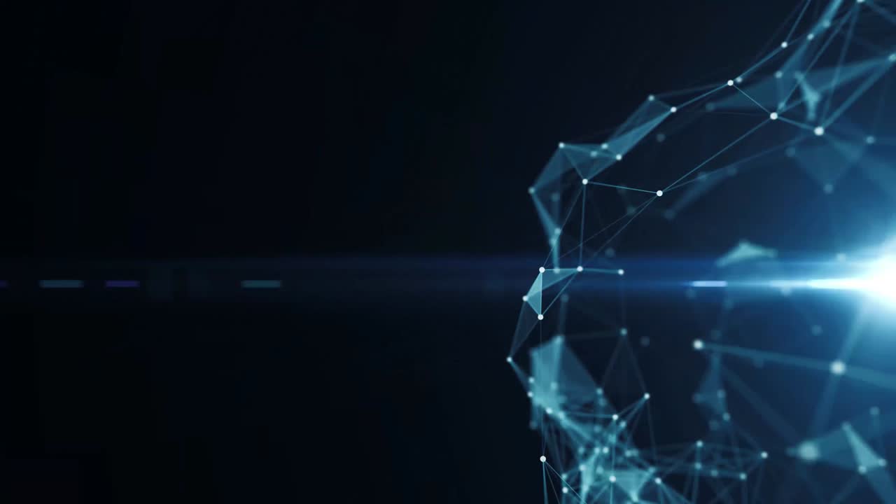 conexiones de red bucle sin fisuras con espacio de copia. concepto abstracto de tecnología de comunicación.