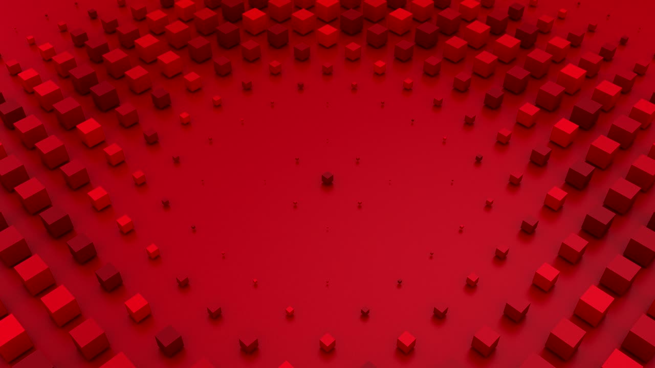 큐브가 파동을 형성합니다.