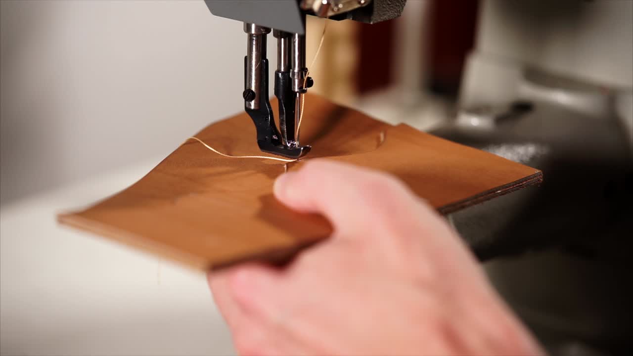 Leather Sewing Process