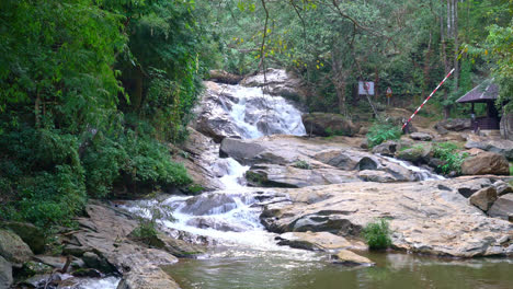 beautiful mae sa waterfall in chiang mai, thailand