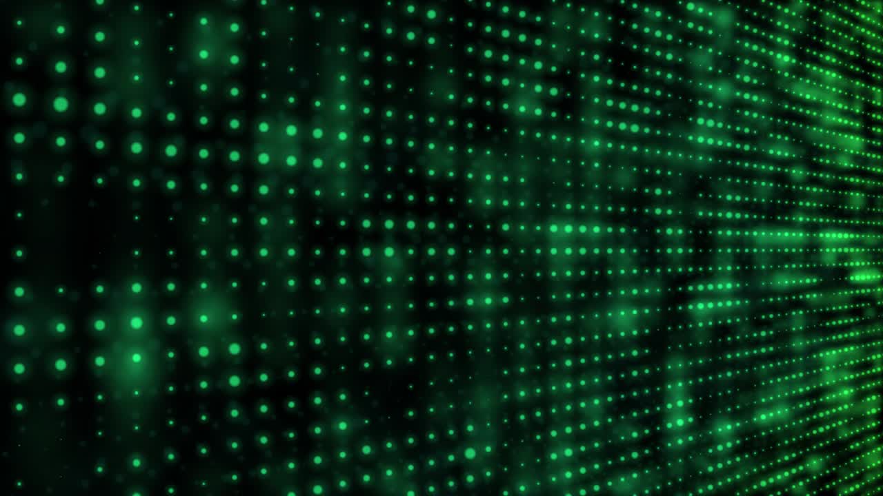 verde borroso elementos futuristas punto en movimiento hacia abajo movimiento