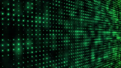 verde borroso elementos futuristas punto en movimiento hacia abajo movimiento