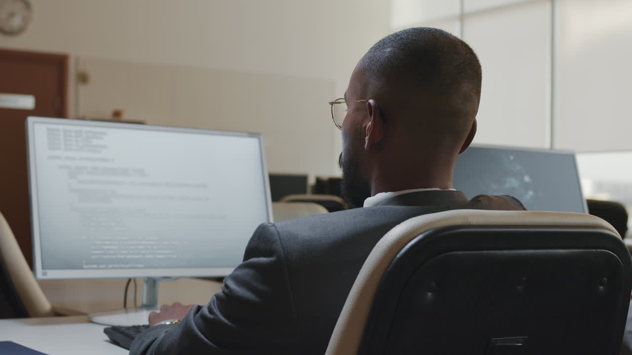 African American Man At Work