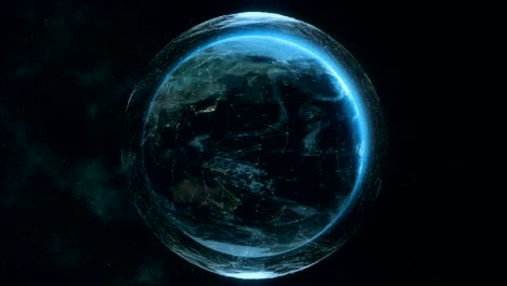 4k digital earth. seamless loop.