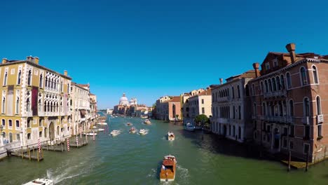 Grand-canal-in-Venice,-Italy-time-lapse-video