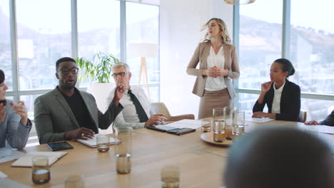business meeting in modern office