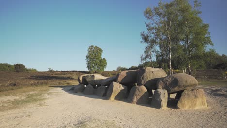 megalithic site in a heath landscape