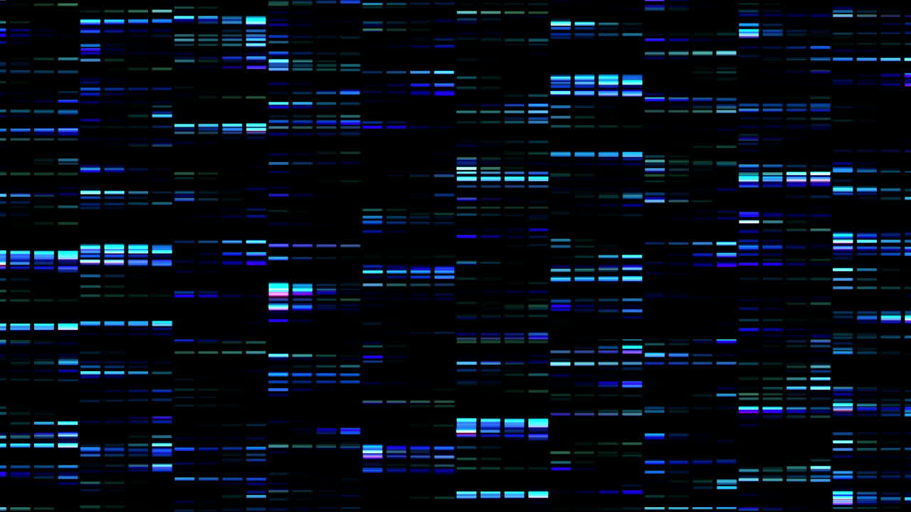 animación de cuadrados azules que se mueven rápidamente