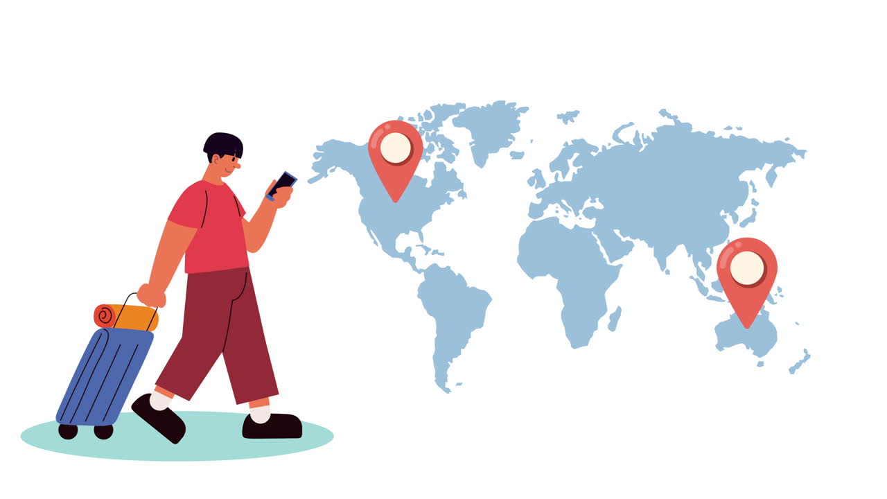 persona que planea un viaje