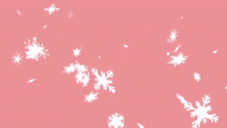 Animation-of-falling-stars-on-pink-background