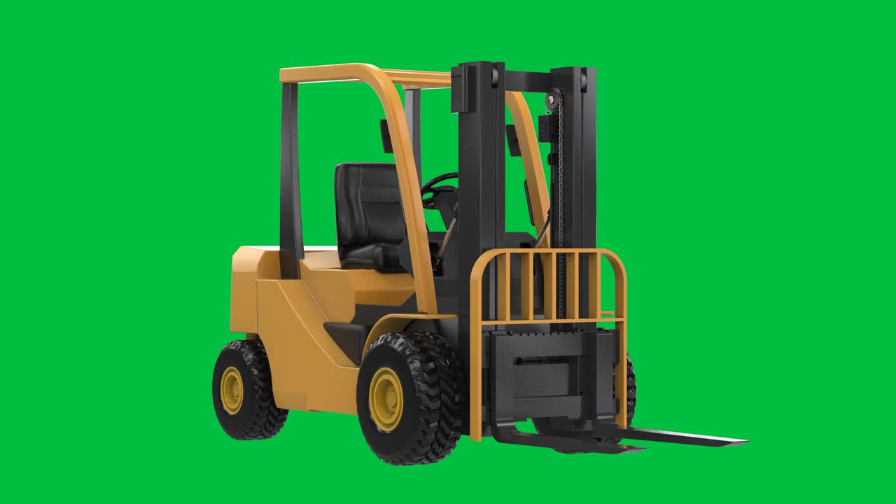 carrello elevatore a forchetta isolato