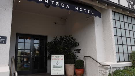 entrance of portsea hotel in melbourne, australia