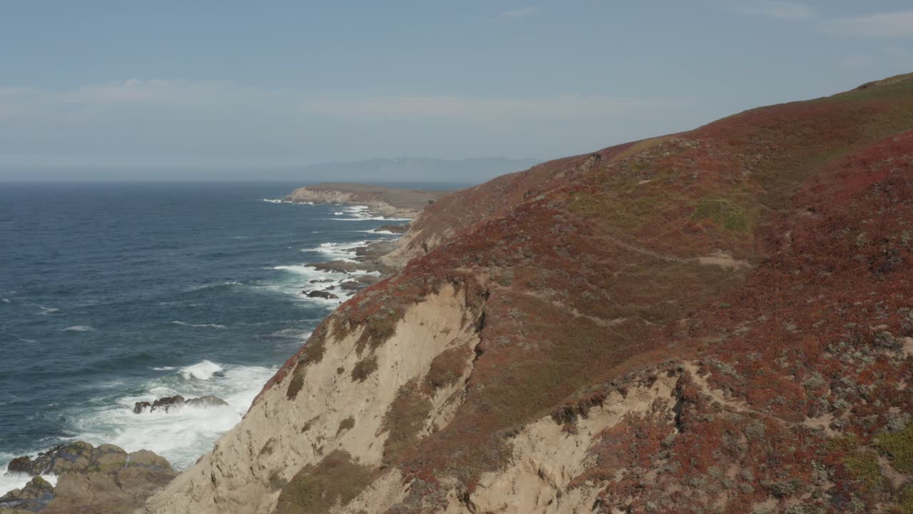 video aereo de la costa norte de california bodega bay